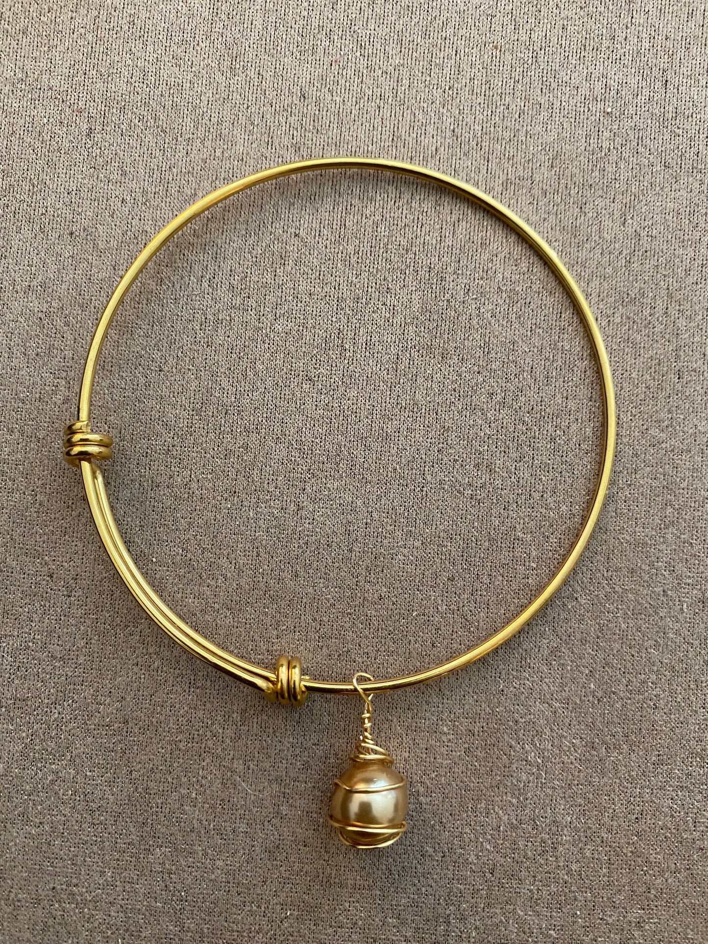 Golden Pearl Bangle