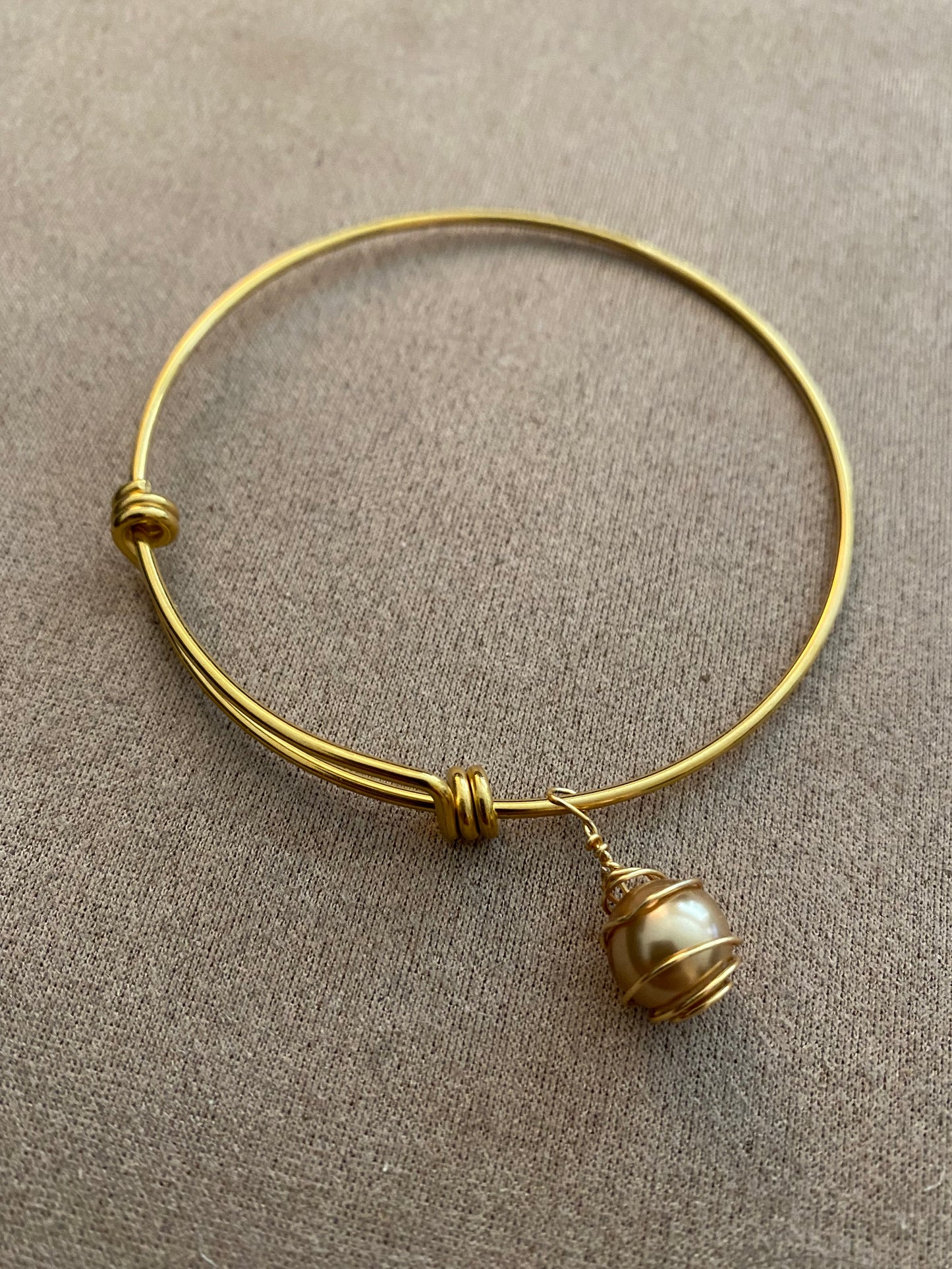 Golden Pearl Bangle