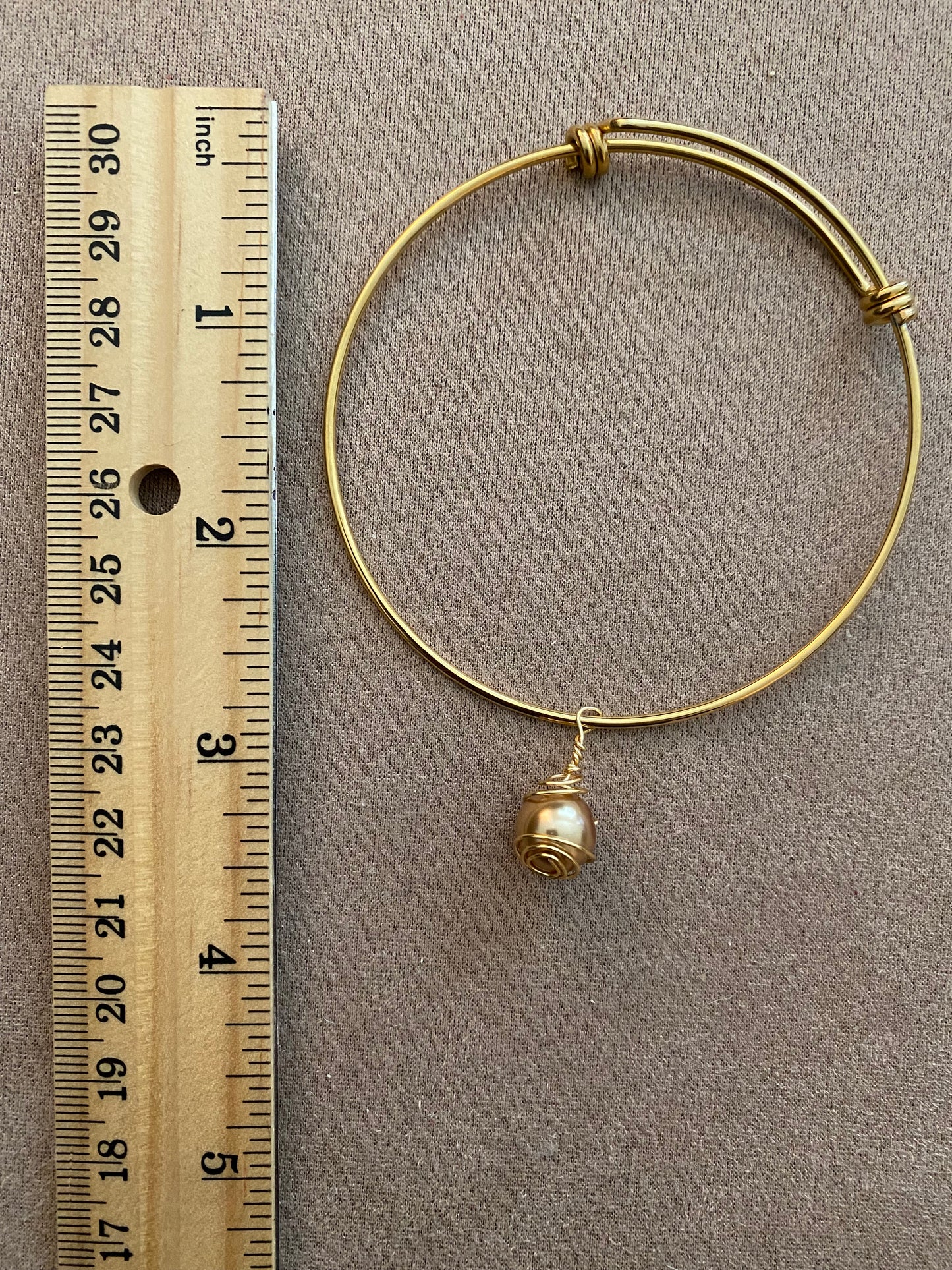 Golden Pearl Bangle