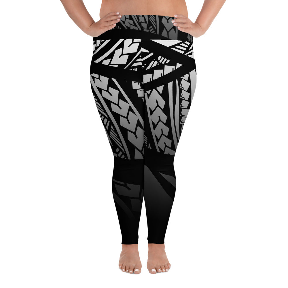 Tribal - Fade to Black Plus Size Leggings