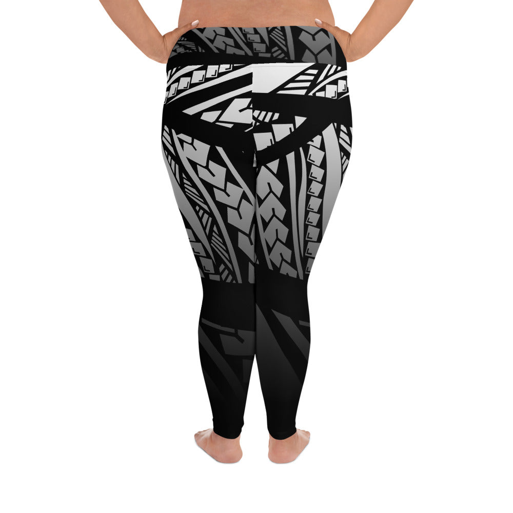 Tribal - Fade to Black Plus Size Leggings