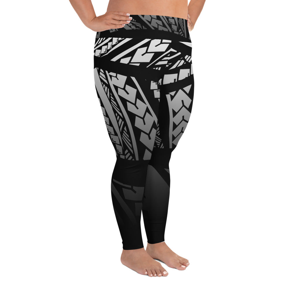 Tribal - Fade to Black Plus Size Leggings