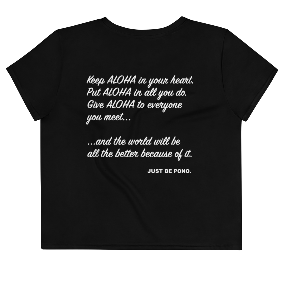 Just Be Pono. Crop Top