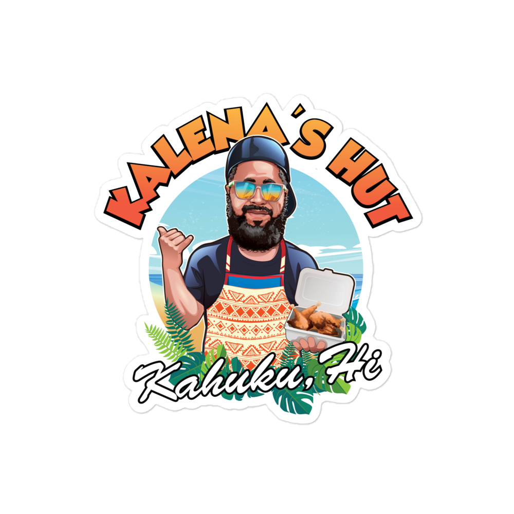 "Uncle Easy's" - Kalena's Hut 4"x4" Sticker