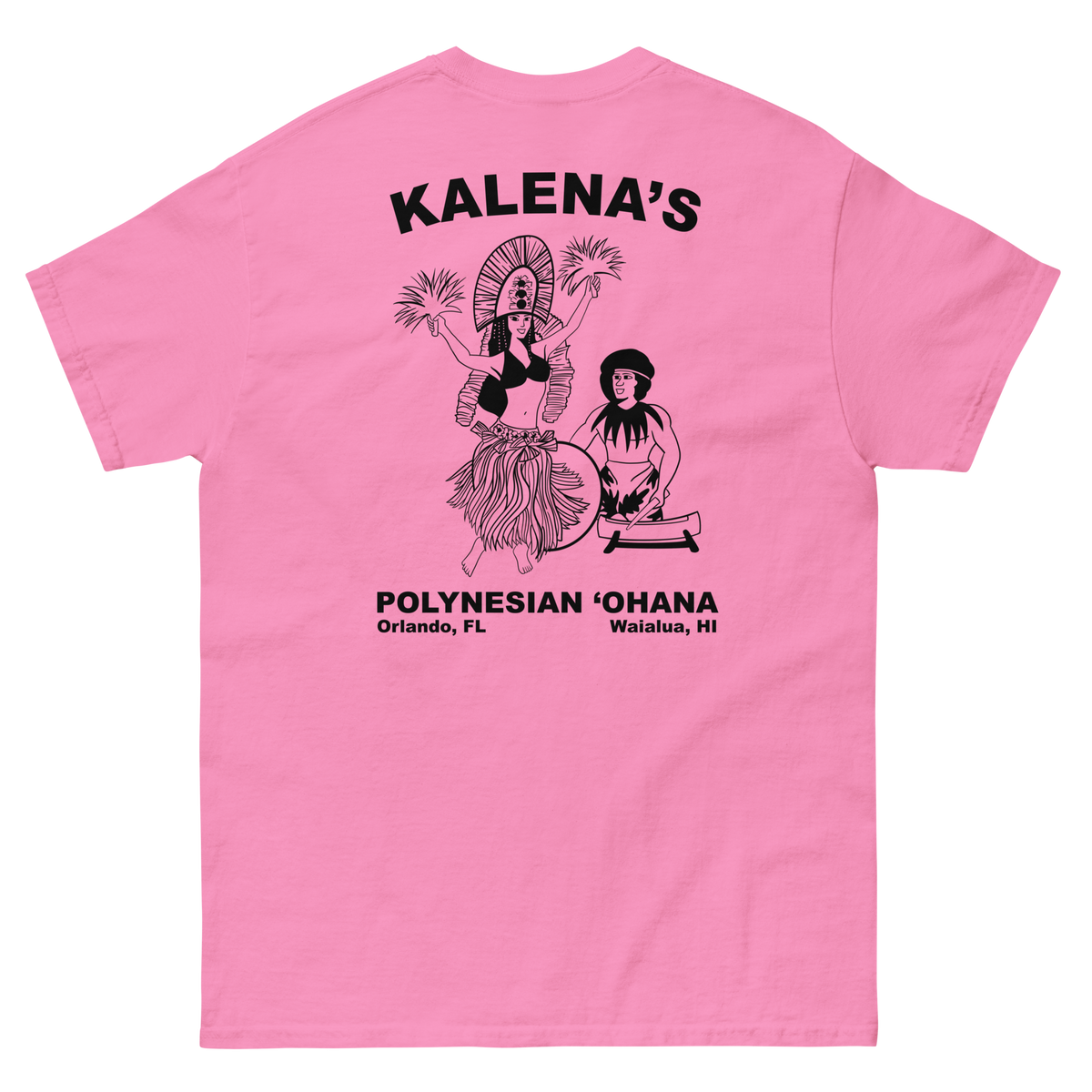 Kalena's Polynesian Ohana - Men's classic pink tee (Original Design)