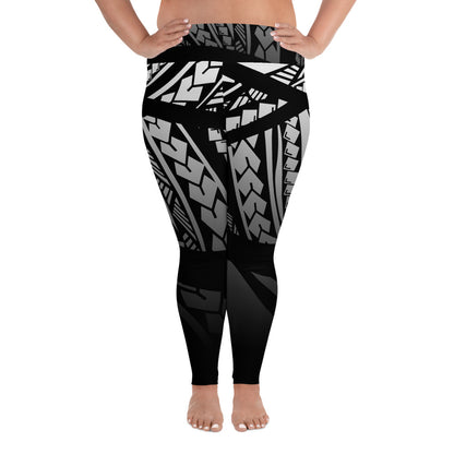 Tribal - Fade to Black Plus Size Leggings