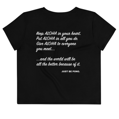 Just Be Pono. Crop Top